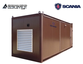 Дизель генератор АД-450С-Т400-1РНМ22 Scania мощностью 450 кВт в контейнере