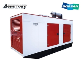 Дизельный генератор 500 кВт Doosan в кожухе АД-500С-Т400-1РКМ17
