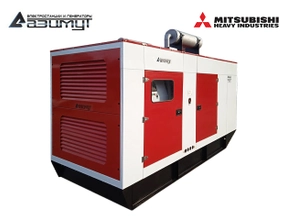 Дизельный генератор 500 кВт Mitsubishi-SME (Китай) в кожухе, АД-500С-Т400-1РКМ8С