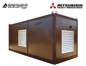 Дизель генератор АД-500С-Т400-1РНМ8 Mitsubishi мощностью 500 кВт в контейнере
