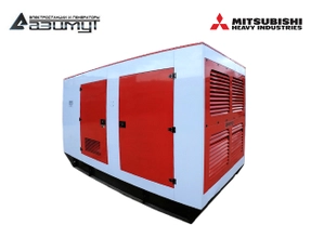 Дизельный генератор 600 кВт Mitsubishi-SME (Китай) в кожухе, АД-600С-Т400-1РКМ8C