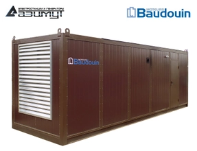 Дизель генератор АД-640С-Т400-1РНМ9 Baudouin Moteurs мощностью 640 кВт в контейнере