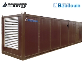 Дизель генератор АД-900С-Т400-2РНМ9 Baudouin Moteurs мощностью 900 кВт в контейнере с автозапуском (АВР)