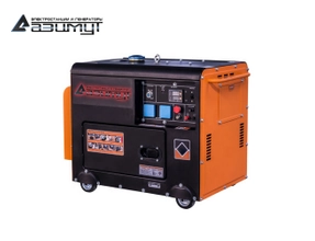 Трехфазный дизельный генератор 5.5 кВт в кожухе АДП-5.5-T400-ВПЭ