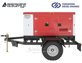 Передвижная дизельная электростанция 30 кВт Yangdong ЭД-30-Т400-1РКМ55
