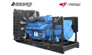 Дизельный генератор АД-1000С-Т400-1РМ26A Yuchai мощностью 1000 кВт открытого исполнения