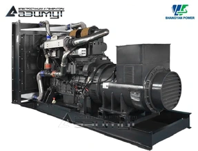 Дизельный генератор АД-1000С-Т400-2РМ16 Shangyan мощностью 1000 кВт открытого исполнения с автозапуском (АВР)