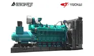 Дизельный генератор АД-1200С-Т400-1РМ26 Yuchai мощностью 1200 кВт открытого исполнения