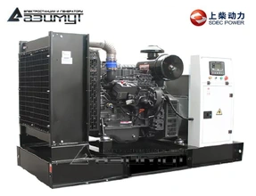 Дизельный генератор АД-200С-Т400-2РМ5 SDEC мощностью 200 кВт (380 В) открытого исполнения с автозапуском (АВР)