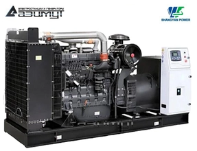 Дизельный генератор АД-300С-Т400-1РМ160 Shangyan мощностью 300 кВт открытого исполнения