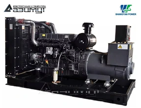 Дизельный генератор АД-320С-Т400-1РМ160 Shangyan мощностью 320 кВт открытого исполнения