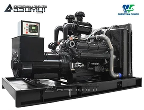 Дизельный генератор АД-360С-Т400-1РМ16 Shangyan мощностью 360 кВт открытого исполнения