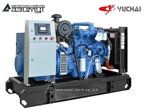 Дизельный генератор АД-60С-Т400-1РМ26 Yuchai мощностью 60 кВт (380 В) открытого исполнения
