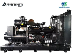 Дизельный генератор АД-800С-Т400-2РМ16 Shangyan мощностью 800 кВт открытого исполнения с автозапуском (АВР)