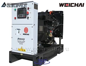 Дизель генераторная установка ДГУ 20 кВт (Weichai) <br>АД-20С-Т400-1РМ7