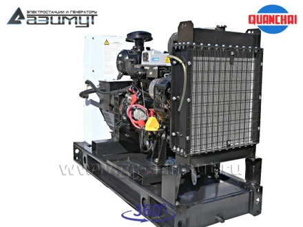 Трехфазный дизельный генератор 8 кВт (380 В) с автозапуском <br>Quanchai АД-8С-Т400-2РM5
