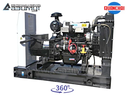 Трехфазный дизельный генератор 8 кВт (380 В) с автозапуском <br>Quanchai АД-8С-Т400-2РM5