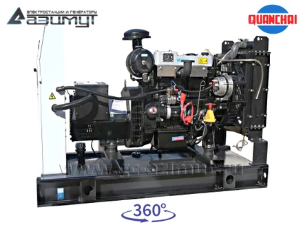Трехфазный дизельный генератор 8 кВт (380 В) с автозапуском <br>Quanchai АД-8С-Т400-2РM5