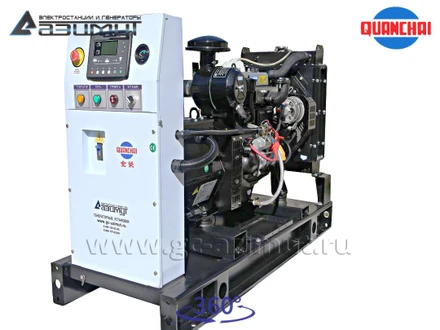 Однофазный дизель генератор <br>8 кВт (220 В) с автозапуском <br>Quanchai АД-8С-230-2РM5