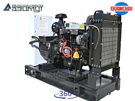 Трехфазный дизельный генератор 10 кВт (380 В) серии «Проф» Quanchai <br>АД-10С-Т400-1РM5 (1500 об/мин)
