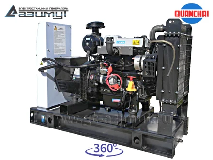 Трехфазный дизельный генератор 10 кВт (380 В) с автозапуском серии «Проф» Quanchai <br>АД-10С-Т400-2РM5 (1500 об/мин)