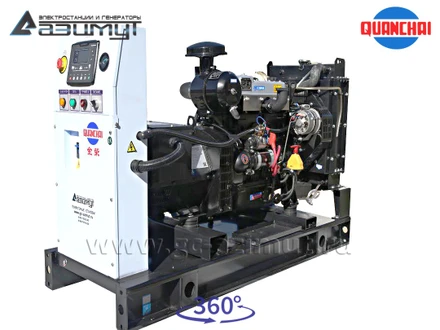 Трехфазный дизельный генератор 10 кВт (380 В) с автозапуском серии «Проф» Quanchai <br>АД-10С-Т400-2РM5 (1500 об/мин)