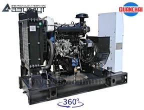 Однофазный дизельный генератор 10 кВт (220 В) серии «Проф» Quanchai <br>АД-10С-230-1РM5 (1500 об/мин)