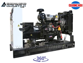 Однофазный дизельный генератор 15 кВт Quanchai АД-15С-230-1РМ5